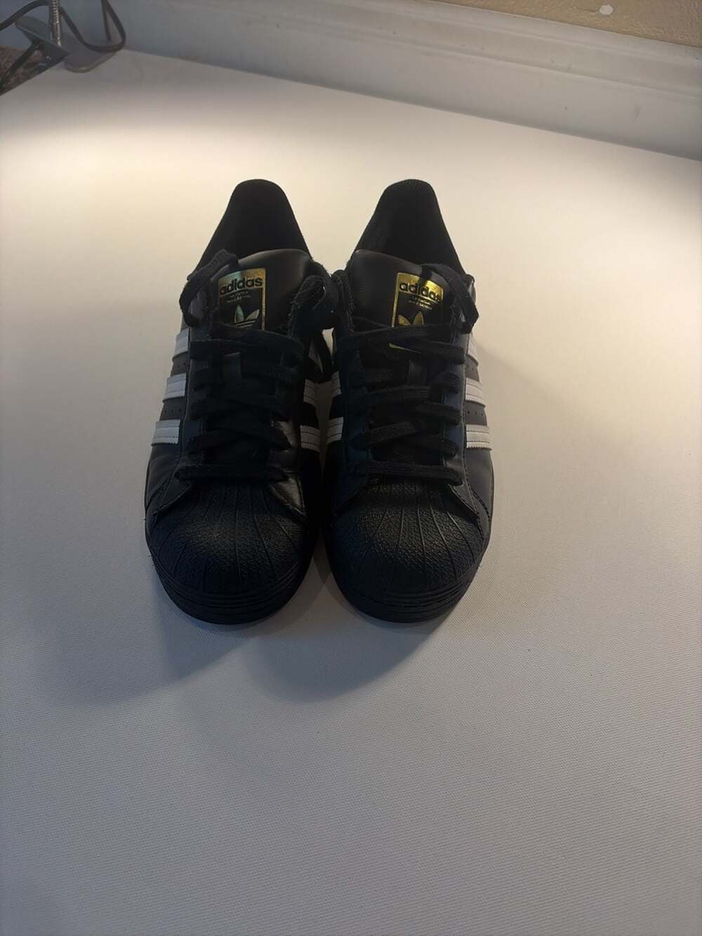 Adidas Superstar Core Black White Leather Shoes